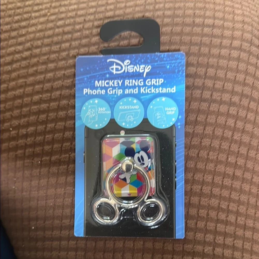 Disney Mickey Ring Grip Phone Grip and Kickstand - Multicolor